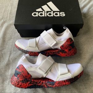 Adidas By Stella McCartney Red White Floral Ultraboost X Women's Size 7